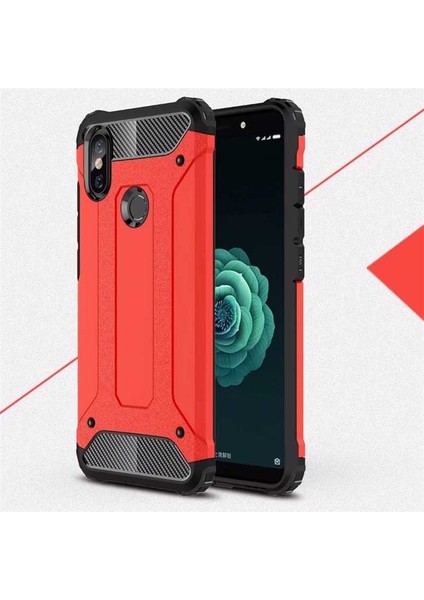 Xiaomi Mi A2 Lite Uyumlu Kılıf Tank Armor Series Strong Rugged Hard Case