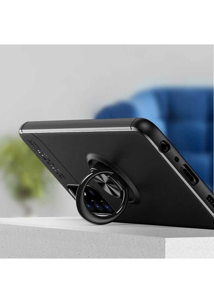 Xiaomi Mi 9 Se Uyumlu Kılıf Standlı Manyetik Yüzüklü Esnek Yumuşak Silikon Case