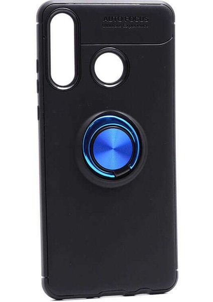 Huawei P30 Lite Uyumlu Kılıf Standlı Manyetik Yüzüklü Esnek Yumuşak Silikon Case