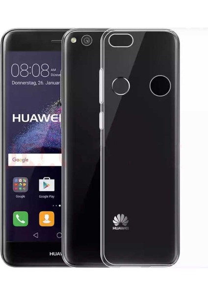Huawei P8 Lite Uyumlu Kılıf Case, Soft, Transparent, Şeffaf Ultra Esnek Ince Silikon