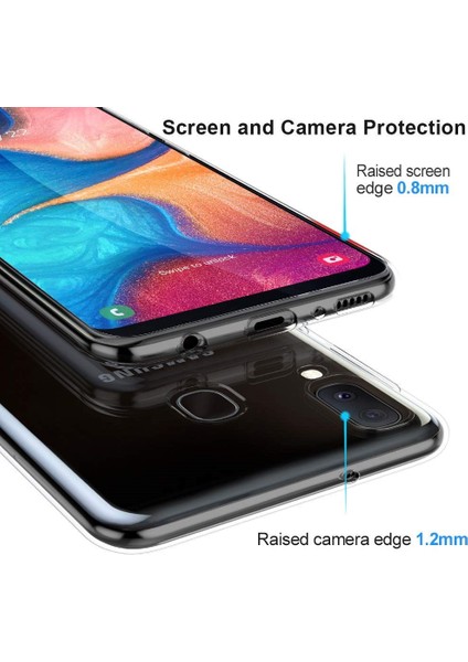Samsung Galaxy A20S Uyumlu Kılıf Case, Soft, Transparent, Şeffaf Ultra Esnek Ince Silikon modelleri
