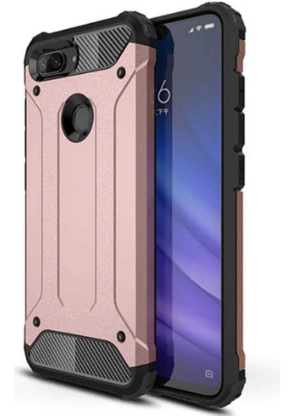 Xiaomi Mi 8 Lite Uyumlu Kılıf Tank Armor Series Strong Rugged Hard Case