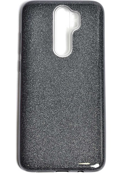 Xiaomi Redmi Note 8 Pro Uyumlu Kılıf Simli Pırıltı Koleksiyonu Çift Katmanlı Pürüzsüz Yüzey
