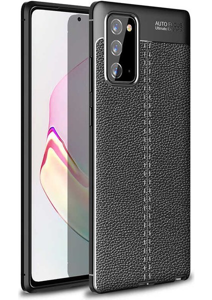 Samsung Galaxy Note 20 Uyumlu Kılıf Esnek Pu-Deri Leather-Pu Series Protected Case