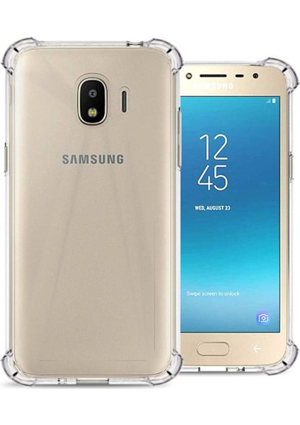 Samsung Galaxy J2 Pro 2018 Uyumlu Kılıf Case, Şeffaf Ultra Koruma Hard Transparent Ultra Protected