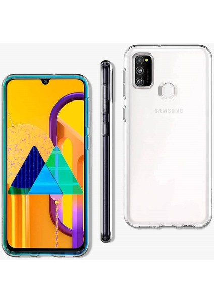 Samsung Galaxy M30S Uyumlu Kılıf Case, Soft, Transparent, Şeffaf Ultra Esnek Ince Silikon