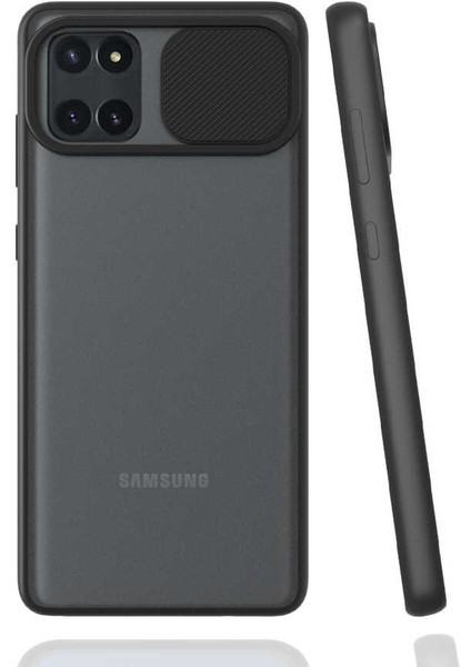 Samsung Galaxy A81 (Note 10 Lite) Uyumlu Kılıf Kayar Sürgülü Lens Koruma Sliding Lens Protective
