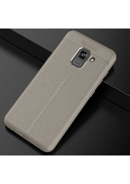 Samsung Galaxy A8 2018 Uyumlu Kılıf Esnek Pu-Deri Leather-Pu Series Protected Case