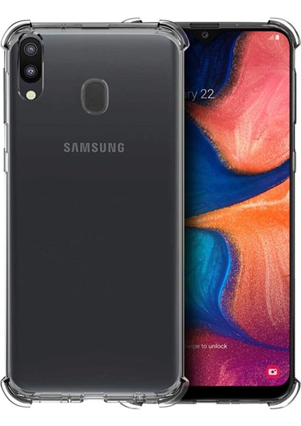 Samsung Galaxy A20-A30 Uyumlu Kılıf Case, Şeffaf Ultra Koruma Hard Transparent Ultra Protected