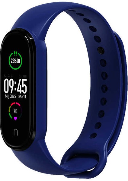 Xiaomi Mi Band 5 Uyumlu Akıllı Saat Için Kordon Yumuşak Silikon Soft Esnek Classic Collection Cord