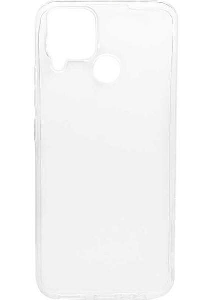 Realme C15 Uyumlu Kılıf Case, Soft, Transparent, Şeffaf Ultra Esnek Ince Silikon