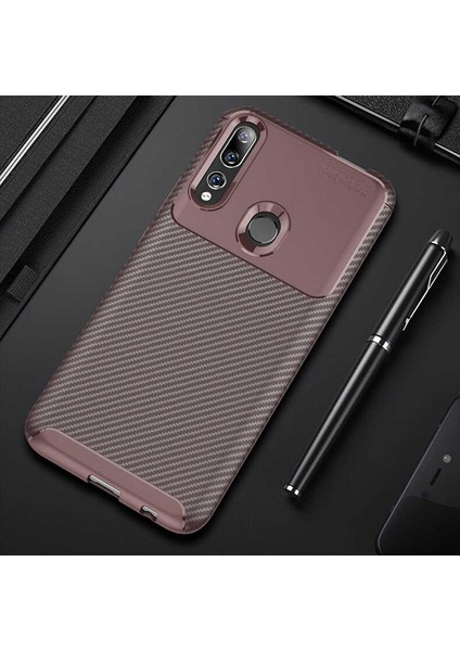 Huawei Y9 Prime 2019 Uyumlu Kılıf Legion Series Flexible Soft Carbon Design Case