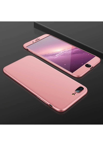 Apple iPhone 8 Plus Uyumlu Kılıf Sert Pürüzsüz Kapak Hard Full Protective Matte Cover Case