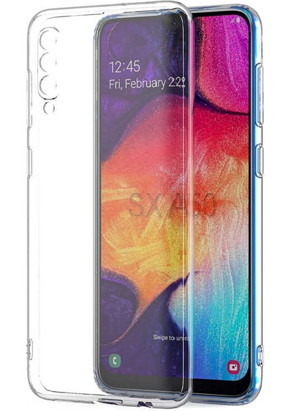 Samsung Galaxy A50 Uyumlu Kılıf Camera Protected Transparent Flexible A+ Quality Cover Case