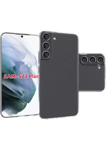 Samsung Galaxy S22 Plus Uyumlu Kılıf Case, Soft, Transparent, Şeffaf Ultra Esnek Ince Silikon