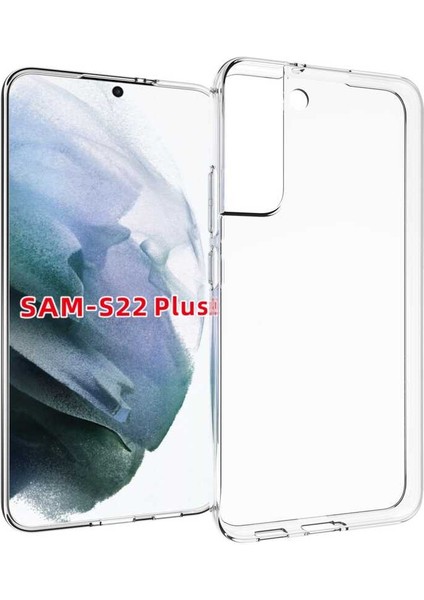 Samsung Galaxy S22 Plus Uyumlu Kılıf Case, Soft, Transparent, Şeffaf Ultra Esnek Ince Silikon