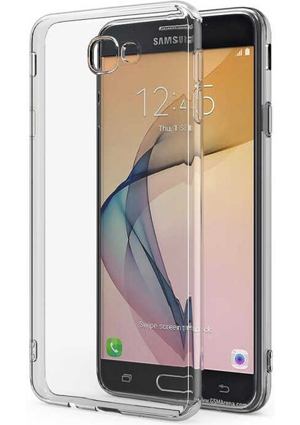 Samsung Galaxy J7 Prime Uyumlu Kılıf Camera Protected Transparent Flexible A+ Quality Cover Case