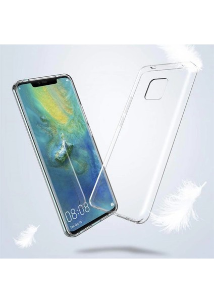 Huawei Mate 20 Pro Uyumlu Kılıf Case, Soft, Transparent, Şeffaf Ultra Esnek Ince Silikon