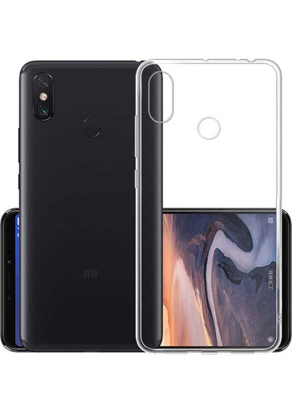 Xiaomi Mi Max 3 Uyumlu Kılıf Case, Soft, Transparent, Şeffaf Ultra Esnek Ince Silikon