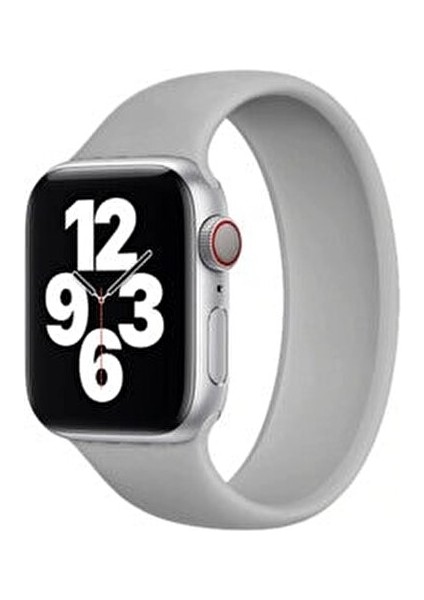 Apple Watch 44MM Uyumlu Akıllı Saat Için Kordon Pürüssüz Mat Sağlam Silikon Dizayn Tasarımı