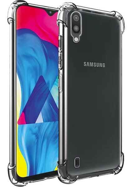 Samsung Galaxy M10 Uyumlu Kılıf Case, Şeffaf Ultra Koruma Hard Transparent Ultra Protected