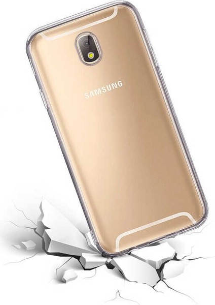 Samsung Galaxy J7 Pro Uyumlu Kılıf Case, Soft, Transparent, Şeffaf Ultra Esnek Ince Silikon