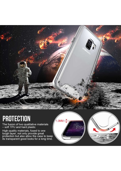 Samsung Galaxy S9 Uyumlu Kılıf Şeffaf Sert Ultra Koruma Teknolojisi Transparent Case fırsatları