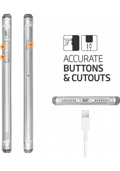 Apple iPhone 7 Plus Uyumlu Kılıf Case, Şeffaf Ultra Koruma Hard Transparent Ultra Protected