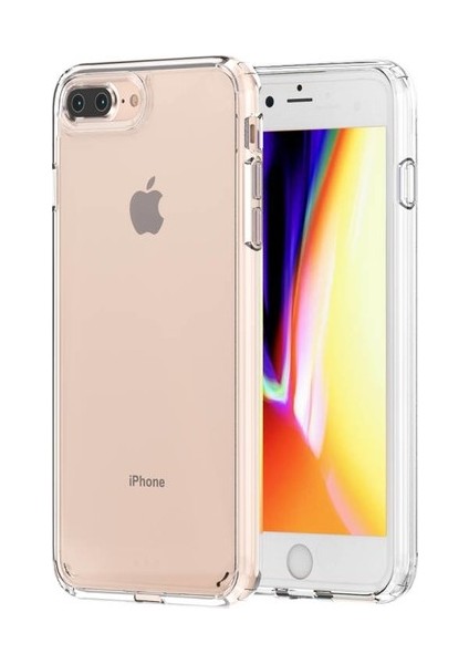 Apple iPhone 7-8 Plus Uyumlu Kılıf Case, Şeffaf Ultra Koruma Hard Transparent Ultra Protected