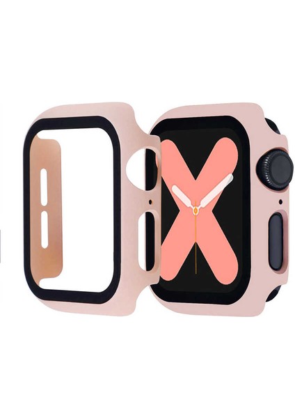 Apple Watch Series 2 3 4 5 6 Se 40 mm Uyumlu Akıllı Saat Ekran Koruyucu Kılıf Full Tam Kaplayan