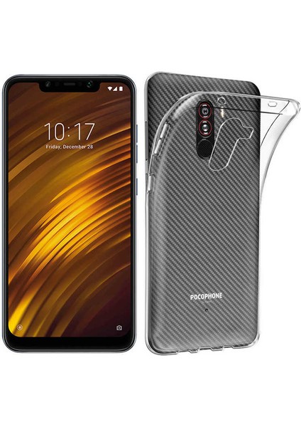 Xiaomi Pocophone F1 Uyumlu Kılıf Case, Soft, Transparent, Şeffaf Ultra Esnek Ince Silikon