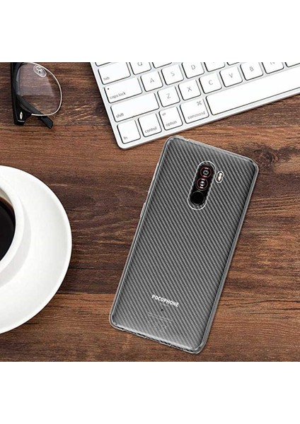 Xiaomi Pocophone F1 Uyumlu Kılıf Case, Soft, Transparent, Şeffaf Ultra Esnek Ince Silikon