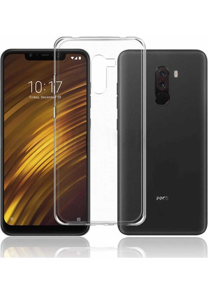 Xiaomi Pocophone F1 Uyumlu Kılıf Case, Soft, Transparent, Şeffaf Ultra Esnek Ince Silikon