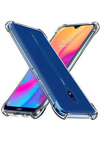 Xiaomi Redmi 8A Uyumlu Kılıf Case, Şeffaf Ultra Koruma Hard Transparent Ultra Protected