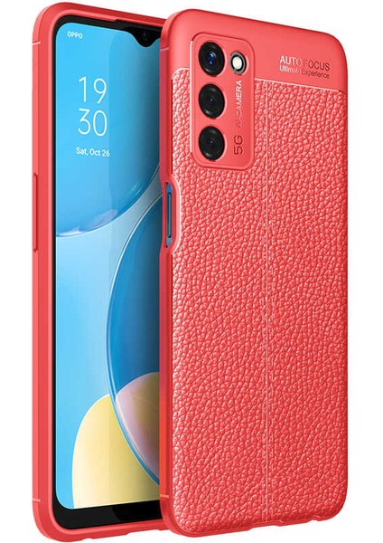 Oppo A55 5g Uyumlu Kılıf Esnek Pu-Deri Leather-Pu Series Protected Case