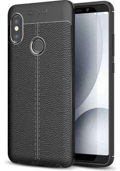 Xiaomi Redmi Note 5 Pro Uyumlu Kılıf Esnek Pu-Deri Leather-Pu Series Protected Case