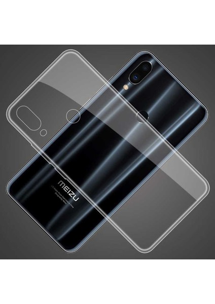 Meizu Note 9 Uyumlu Kılıf Case, Soft, Transparent, Şeffaf Ultra Esnek Ince Silikon