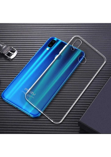 Meizu Note 9 Uyumlu Kılıf Case, Soft, Transparent, Şeffaf Ultra Esnek Ince Silikon