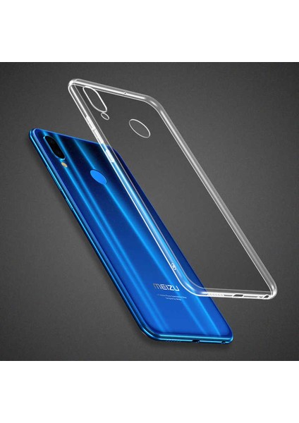 Meizu Note 9 Uyumlu Kılıf Case, Soft, Transparent, Şeffaf Ultra Esnek Ince Silikon