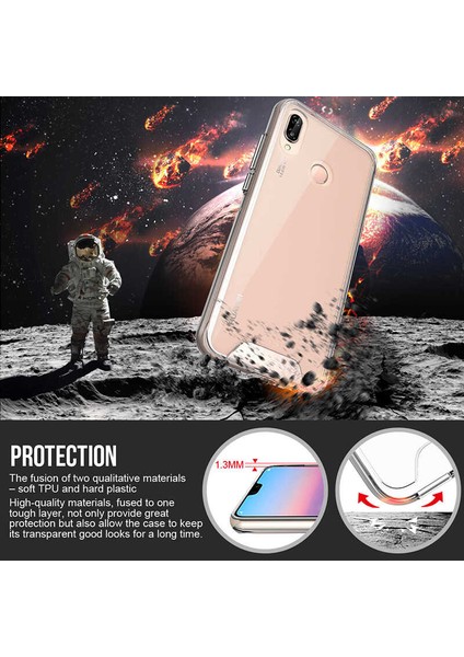 Huawei P20 Lite Uyumlu Kılıf Şeffaf Sert Ultra Koruma Teknolojisi Transparent Case modelleri