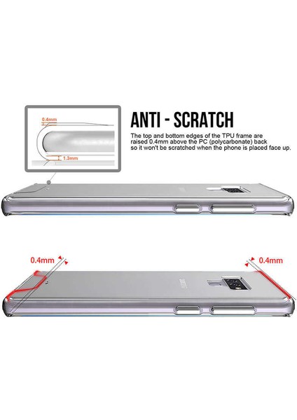 Samsung Galaxy Note 9 Uyumlu Kılıf Şeffaf Sert Ultra Koruma Teknolojisi Transparent Case fiyatları