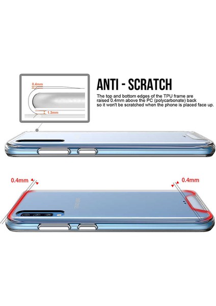 Samsung Galaxy A70 Uyumlu Kılıf Şeffaf Sert Ultra Koruma Teknolojisi Transparent Case modelleri