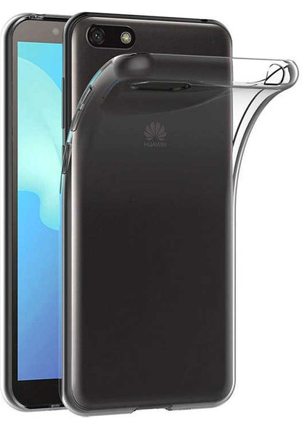 Huawei Y5 2018 Uyumlu Kılıf Case, Soft, Transparent, Şeffaf Ultra Esnek Ince Silikon