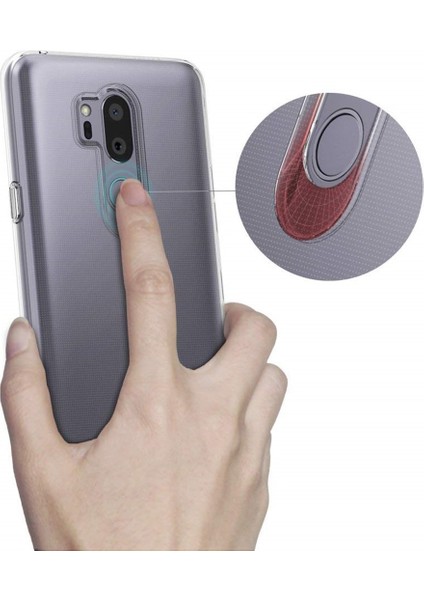 Lg G7 Thinq Uyumlu Kılıf Case, Soft, Transparent, Şeffaf Ultra Esnek Ince Silikon