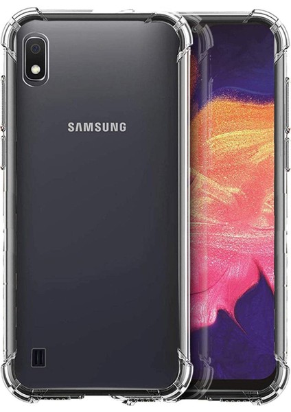Samsung Galaxy A10 Uyumlu Kılıf Case, Şeffaf Ultra Koruma Hard Transparent Ultra Protected