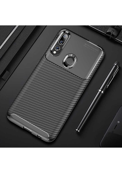 Huawei Y9 Prime 2019 Uyumlu Kılıf Legion Series Flexible Soft Carbon Design Case