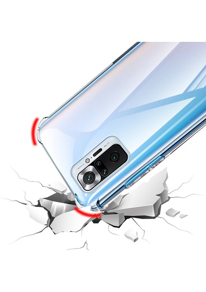 Xiaomi Redmi Note 10 Pro Uyumlu Kılıf Case, Şeffaf Ultra Koruma Hard Transparent Ultra Protected