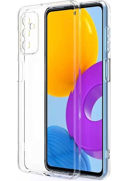 Samsung Galaxy M52 Uyumlu Kılıf Camera Protected Transparent Flexible A+ Quality Cover Case