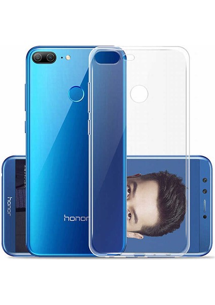 Huawei Honor 9 Lite Uyumlu Kılıf Case, Soft, Transparent, Şeffaf Ultra Esnek Ince Silikon