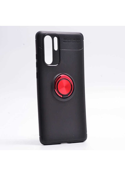 Huawei P30 Pro Uyumlu Kılıf Standlı Manyetik Yüzüklü Esnek Yumuşak Silikon Case